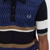 Argyle Panel Knitted Men’s Shirt Argyle Panel Knitted Men’s Shirt