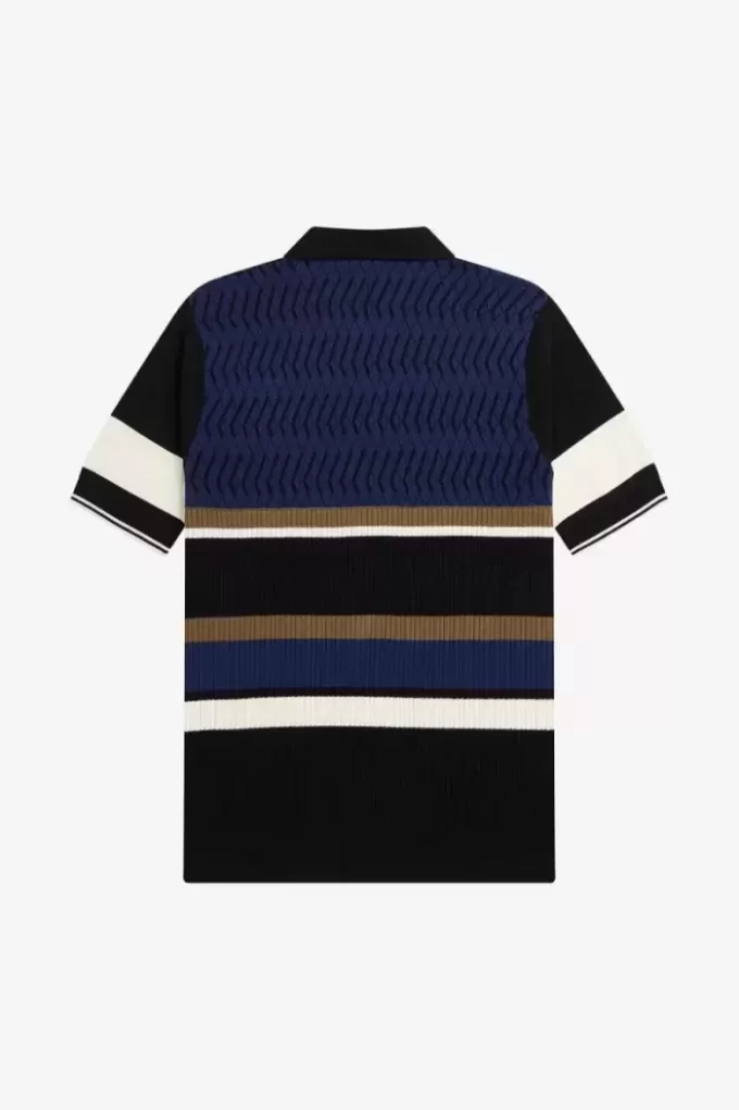 Argyle Panel Knitted Men’s Shirt Argyle Panel Knitted Men’s Shirt