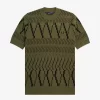 Argyle Panel Knitted Men’s T-Shirt