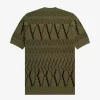 Argyle Panel Knitted Men’s T-Shirt