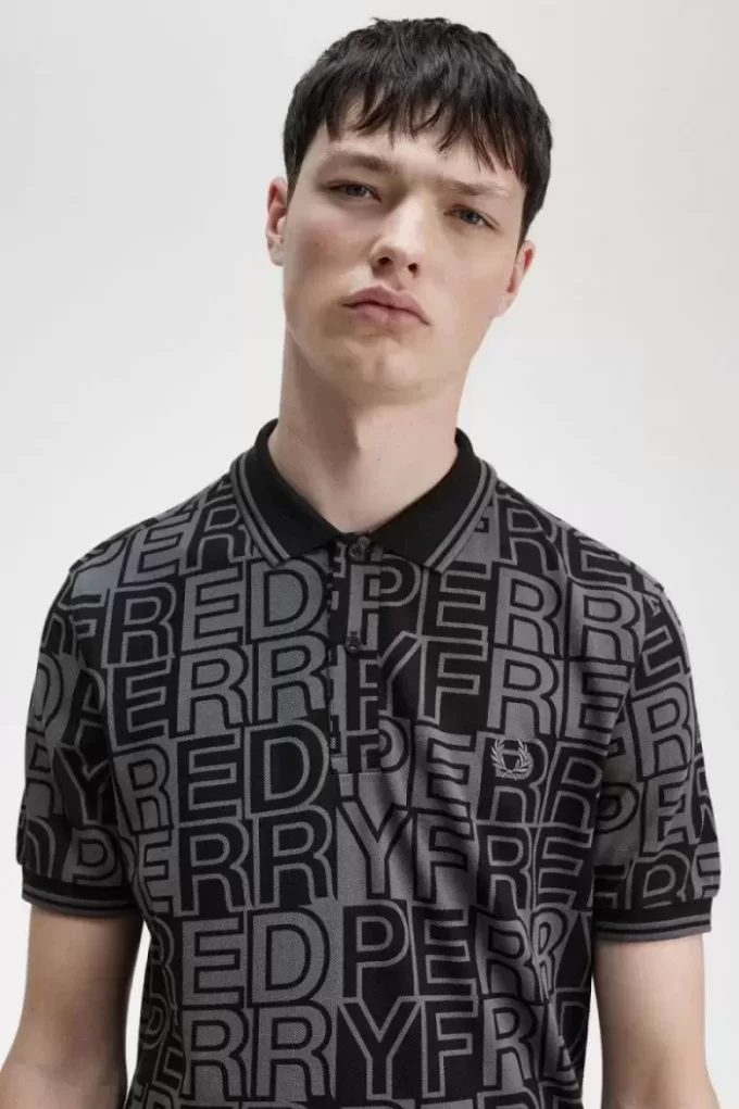 Block Graphic Men’s Polo Shirt