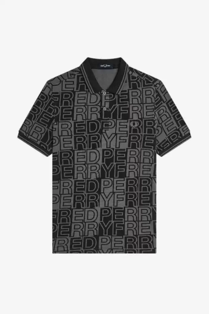 Block Graphic Men’s Polo Shirt