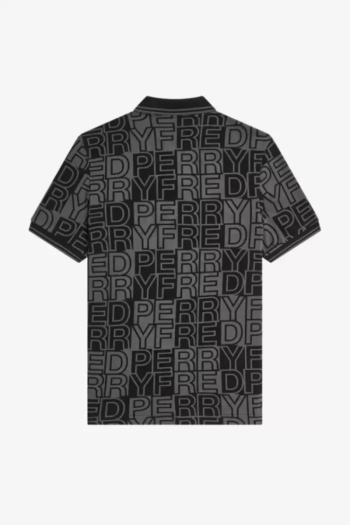 Block Graphic Men’s Polo Shirt