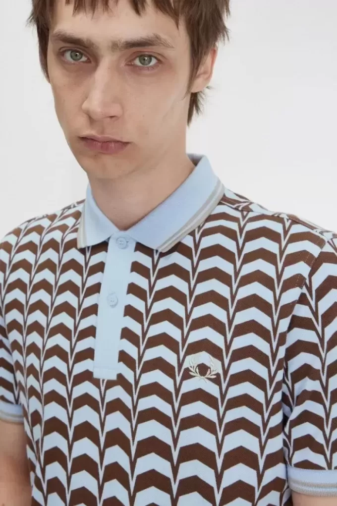 Bold Print Men’s Polo Shirt