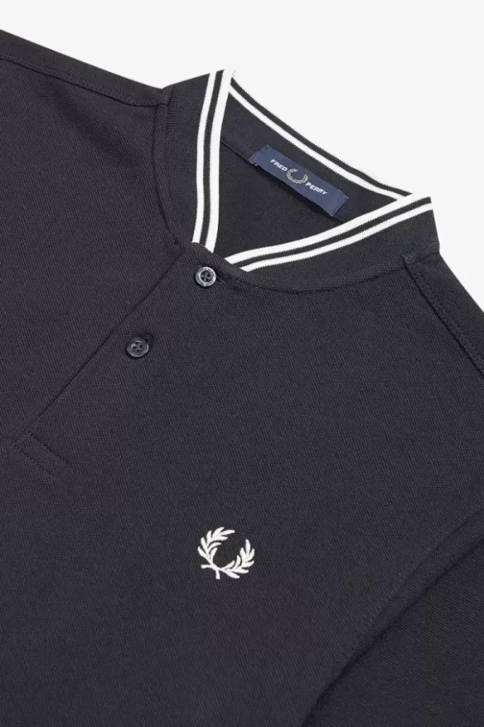 Bomber Collar Men’s Polo Shirt