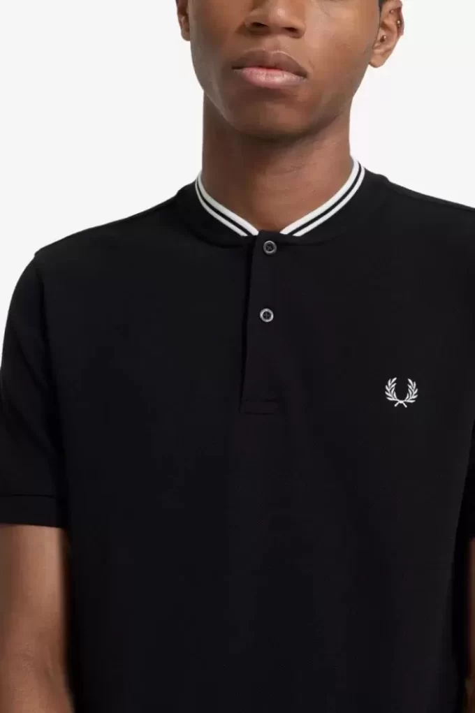 Bomber Collar Men’s Polo Shirt