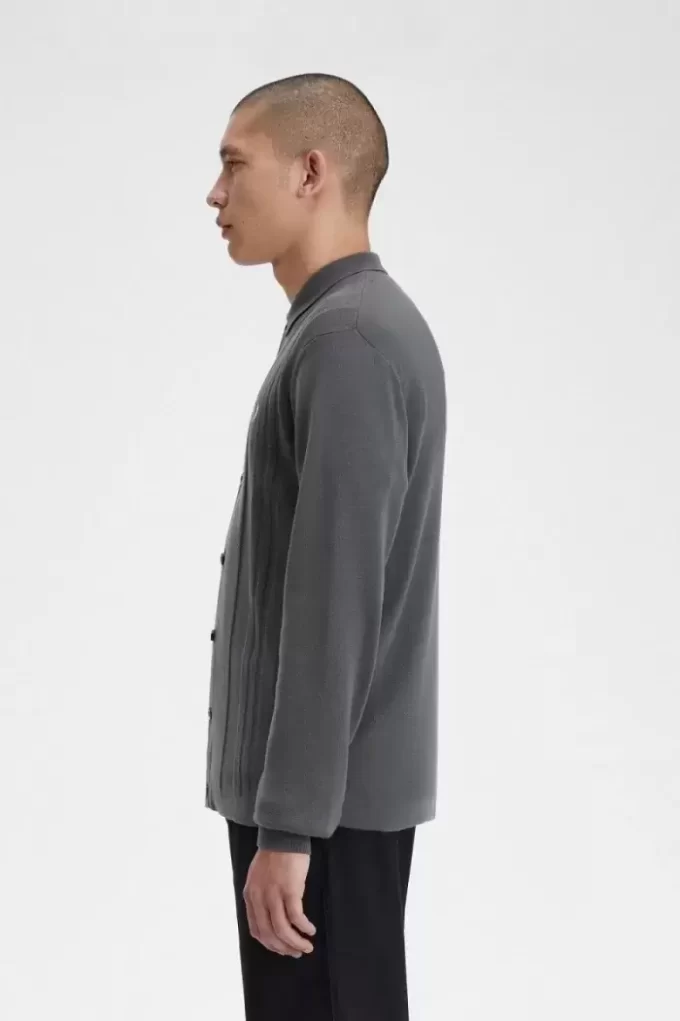 Button Through Knitted Men’s Shirt