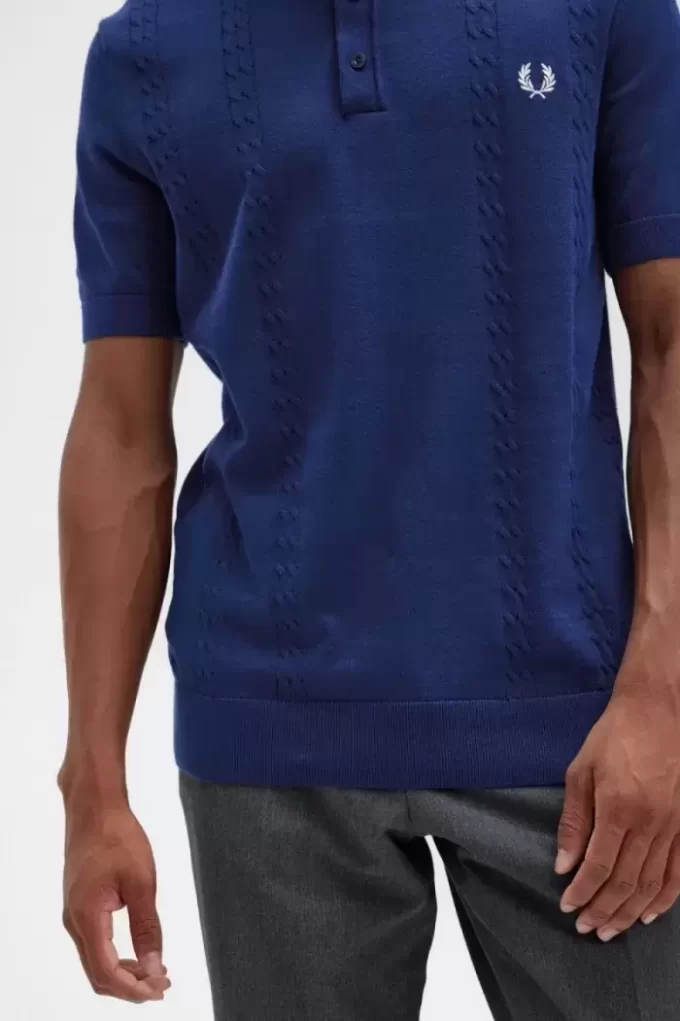 Cable Knit Henley Men’s Shirt