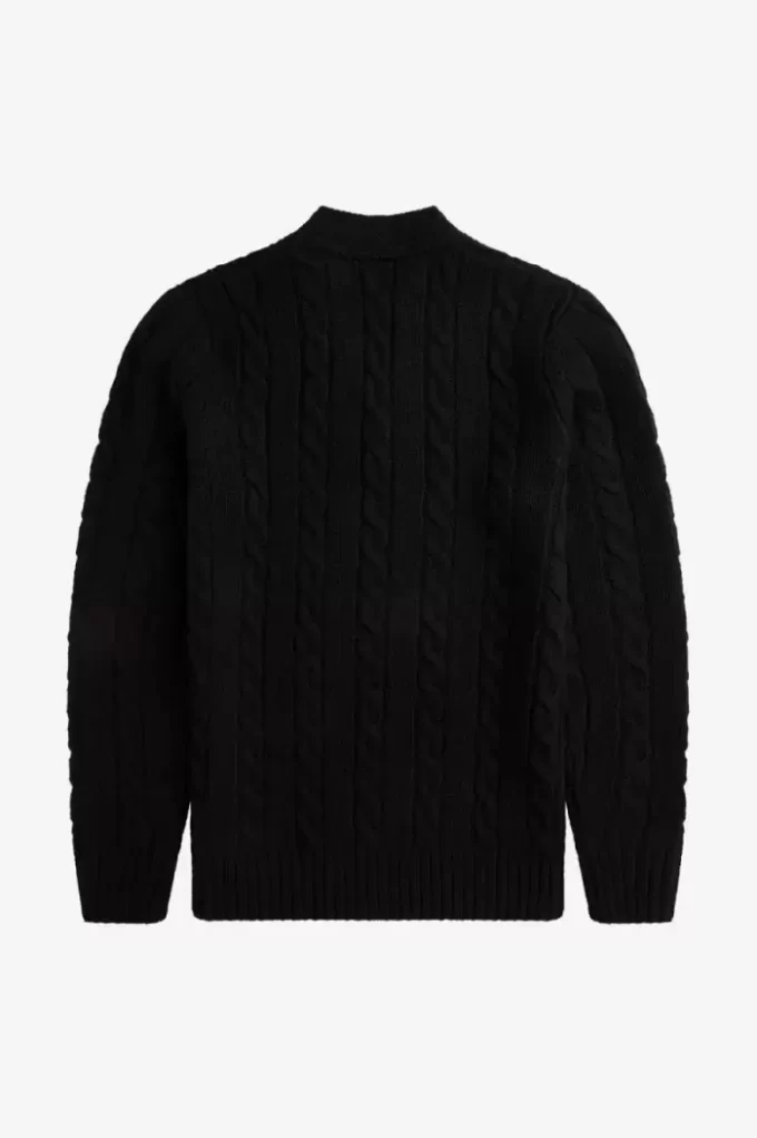 Cable Knit V Neck Men’s Jumper