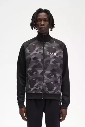 Camouflage Panel Men’s Track Jackets