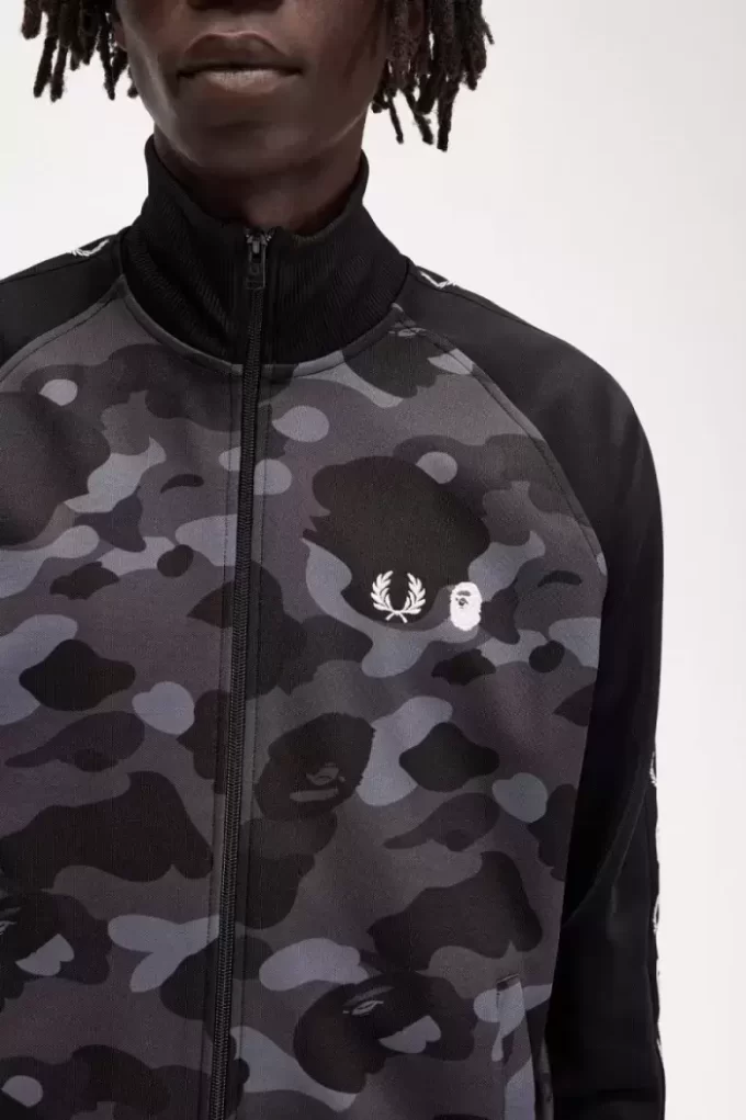 Camouflage Panel Men’s Track Jackets