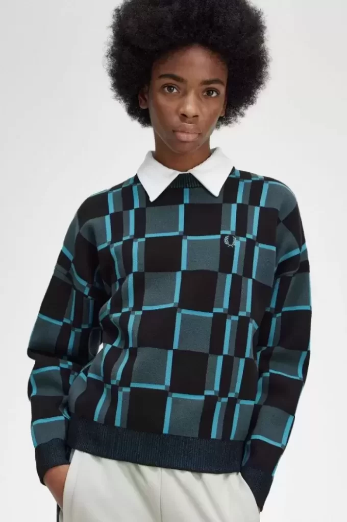 Chequerboard Women’s Jumper Chequerboard Women’s Jumper