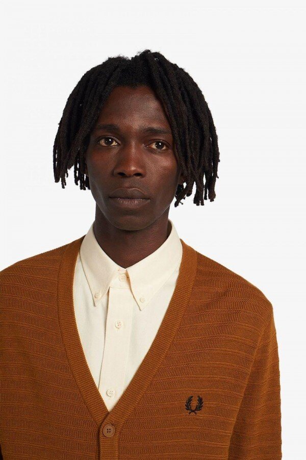 Chevron Textured Cardigan Knitwear Chevron Textured Cardigan Knitwear