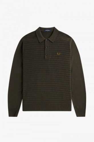 Chevron Textured Knitted Shirts