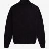 Chevron Textured Roll Neck Jumper Knitwear