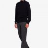 Chevron Textured Roll Neck Jumper Knitwear