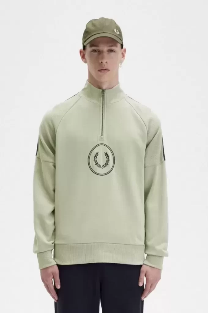 Circle Branding Half-Zip Men’s Sweatshirts
