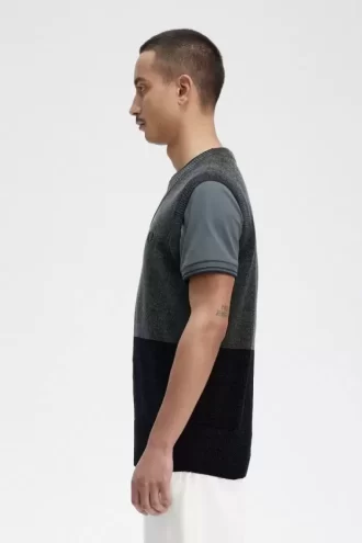 Colour Block Chenille Men’s Tanks