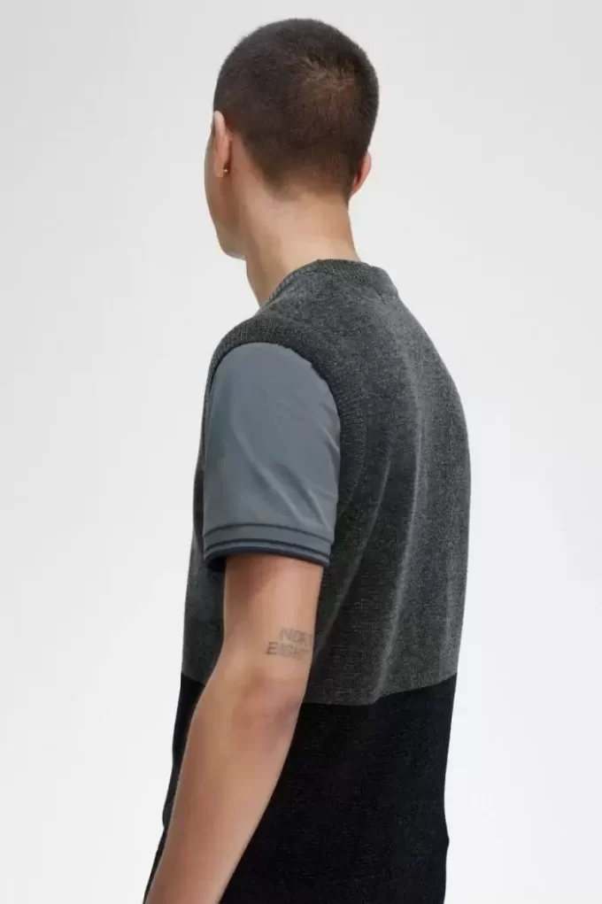 Colour Block Chenille Men’s Tanks