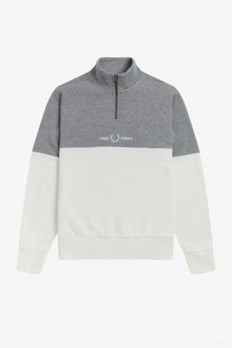 Colour Block Half Zip Sweatshirts
