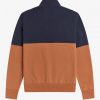 Colour Block Half Zip Sweatshirts