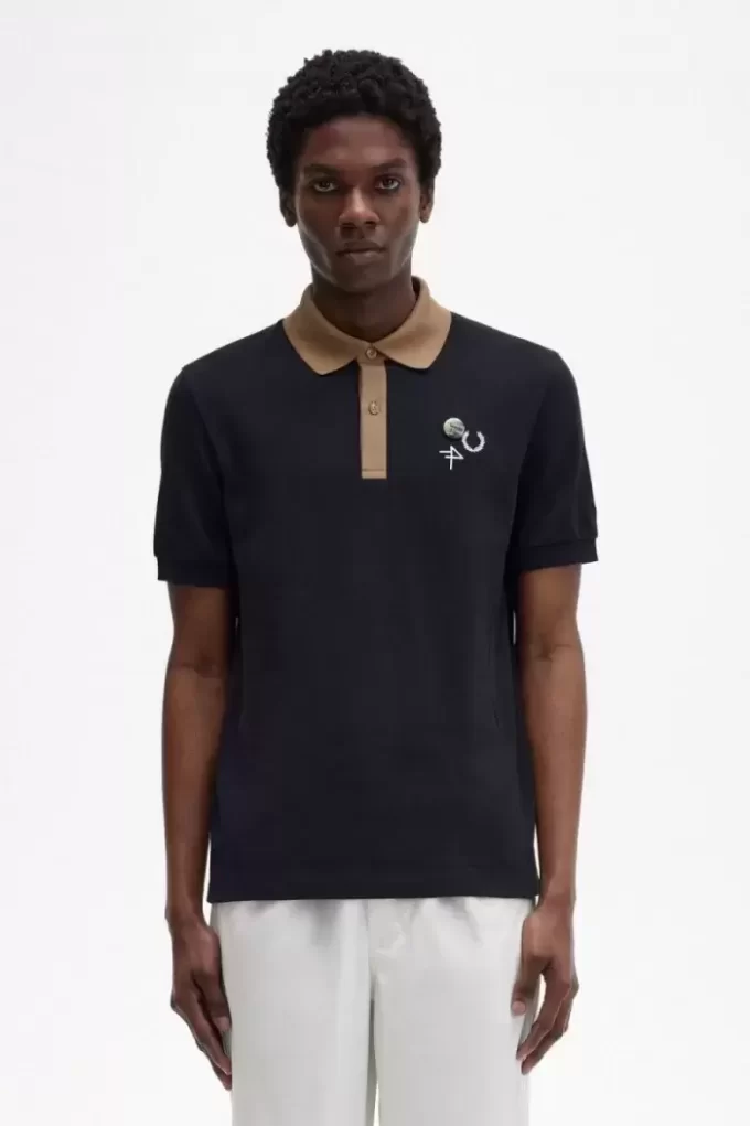 Contrast Collar Men’s Polo Shirt