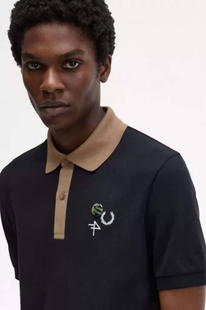 Contrast Collar Men’s Polo Shirt