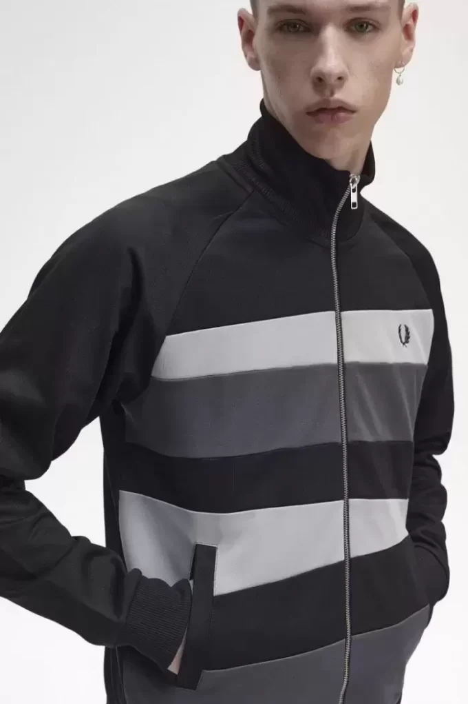 Contrast Panel Men’s Track Jackets