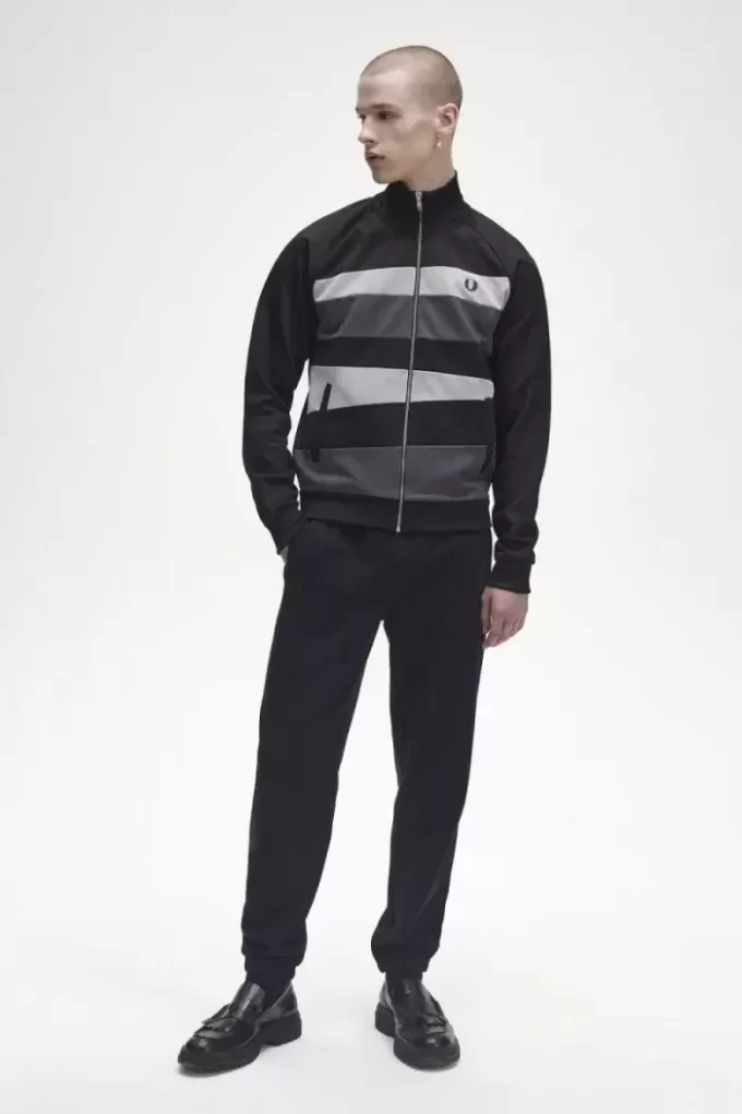 Contrast Panel Men’s Track Jackets