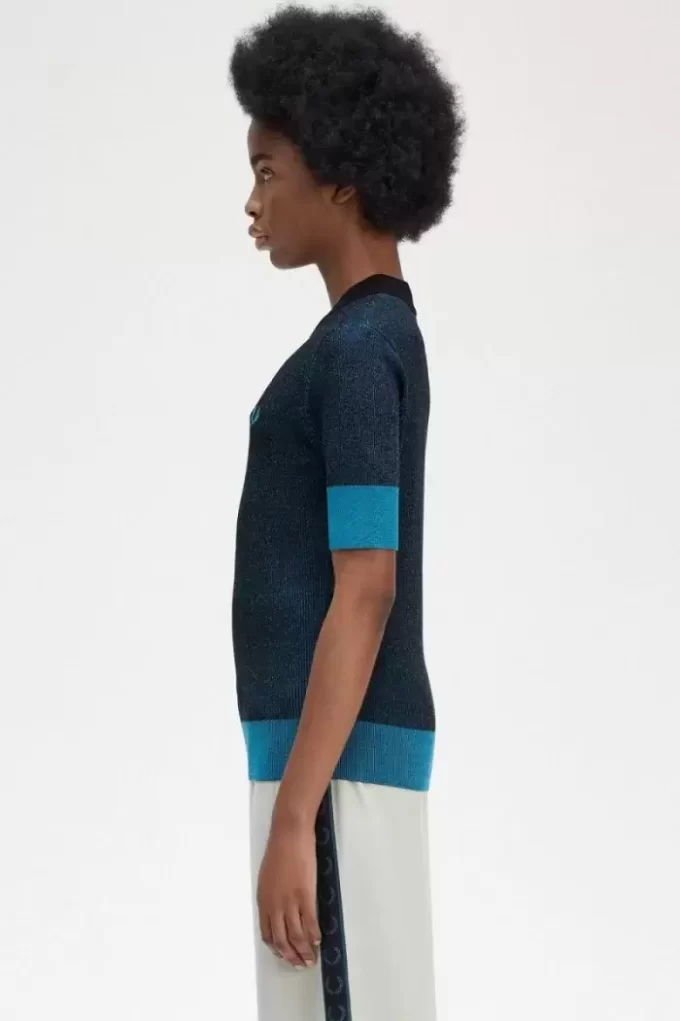 Contrast Rib Short Sleeve Women’s Jumper Contrast Rib Short Sleeve Women’s Jumper