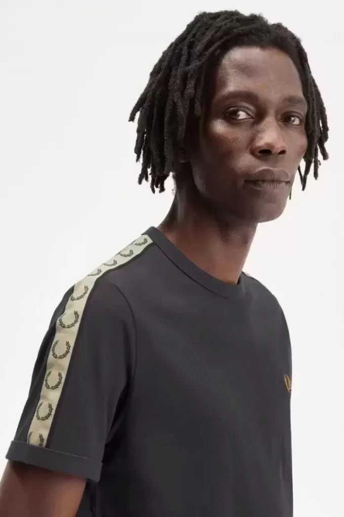 Contrast Tape Ringer Men’s T-Shirt