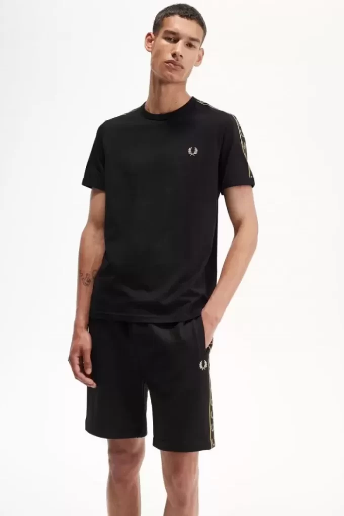 Contrast Tape Ringer Men’s T-Shirt