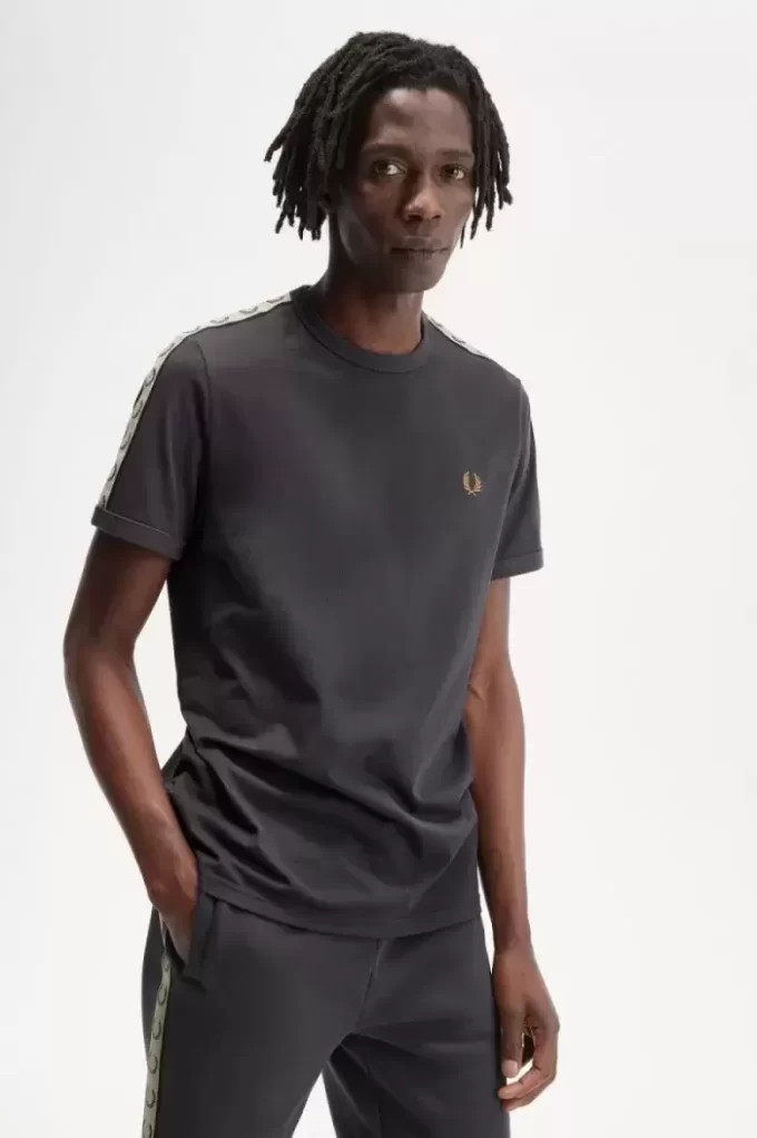 Contrast Tape Ringer Men’s T-Shirt