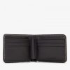 Contrast Trim Leather Billfold Bags