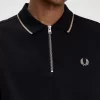 Crepe Pique Zip Neck Men’s Polo Shirt Crepe Pique Zip Neck Men’s Polo Shirt