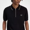 Crepe Pique Zip Neck Men’s Polo Shirt Crepe Pique Zip Neck Men’s Polo Shirt