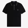 Crepe Pique Zip Neck Men’s Polo Shirt Crepe Pique Zip Neck Men’s Polo Shirt