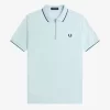 Crepe Pique Zip Neck Men’s Polo Shirt