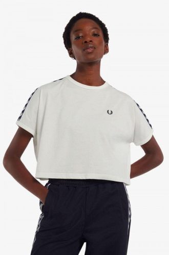 Cropped Taped Ringer T Shirts