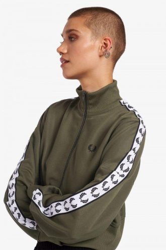 Cropped Taped Track Jackets