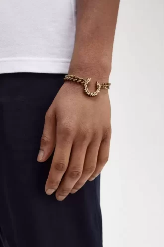 Double Chain Laurel Wreath Bracelet Women’s Jewellery