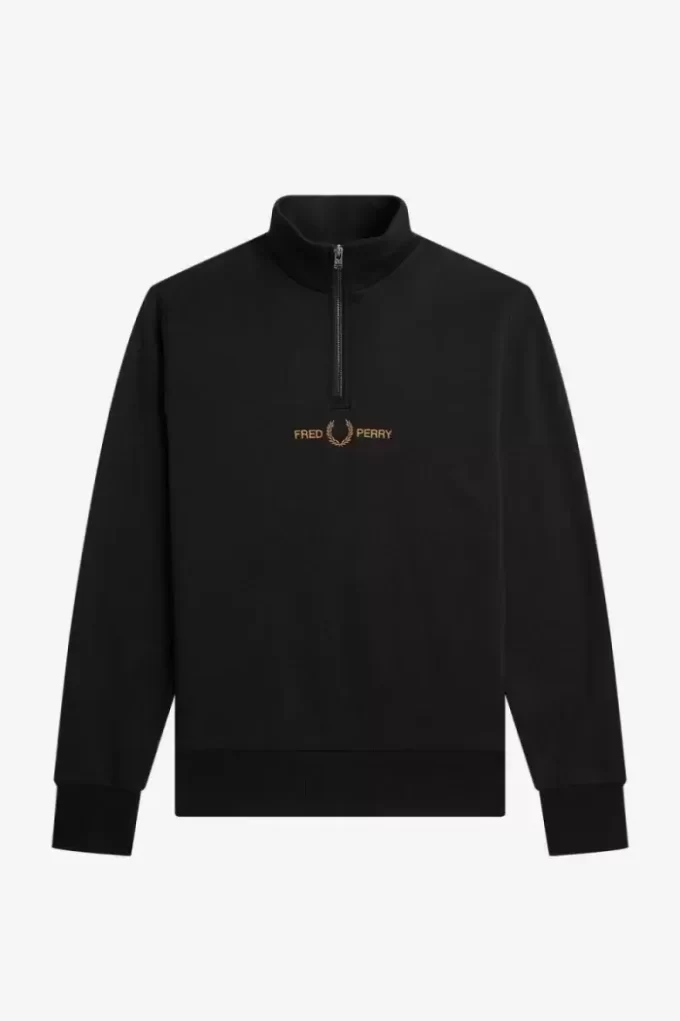 Double Graphic Half Zip Men’s Sweatshirts