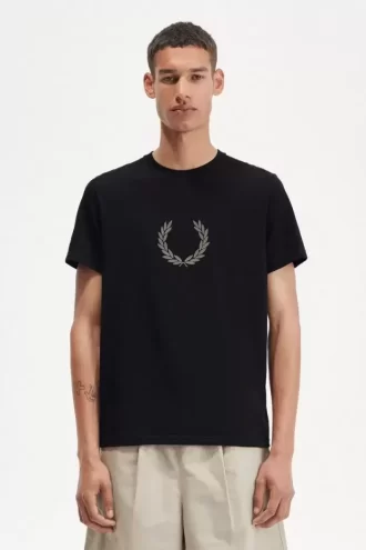Flocked Laurel Wreath Men’s T-Shirt