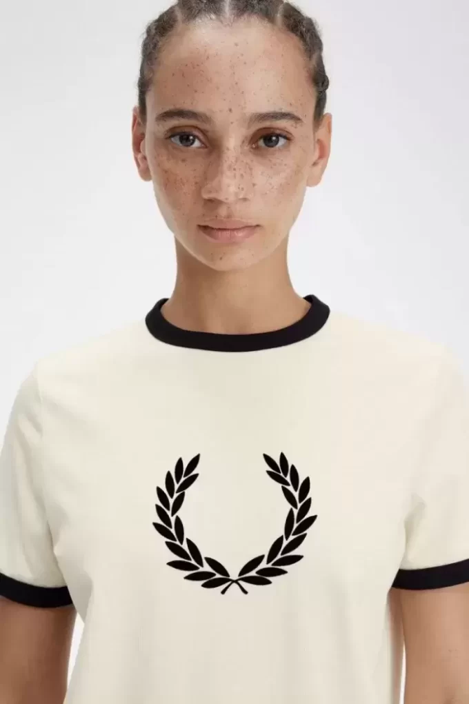 Flocked Laurel Wreath Women’s T-Shirt