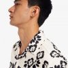 Floral Print Revere Collar Shirts
