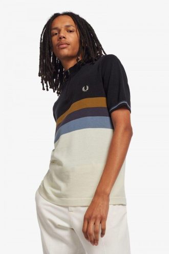 Funnel Neck Knitted Shirts