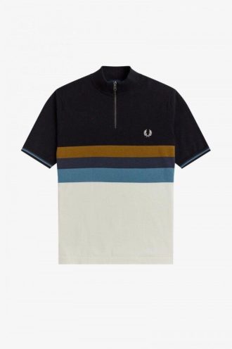 Funnel Neck Knitted Shirts