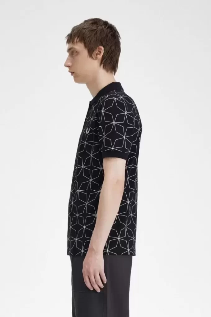Geometric Men’s Polo Shirt