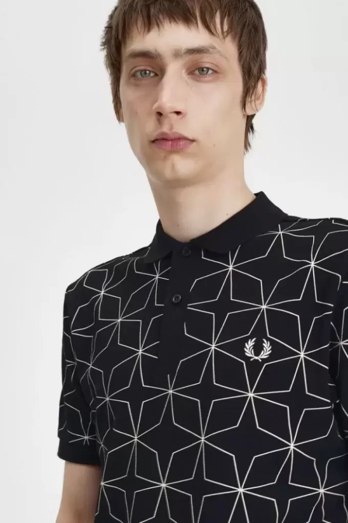 Geometric Men’s Polo Shirt
