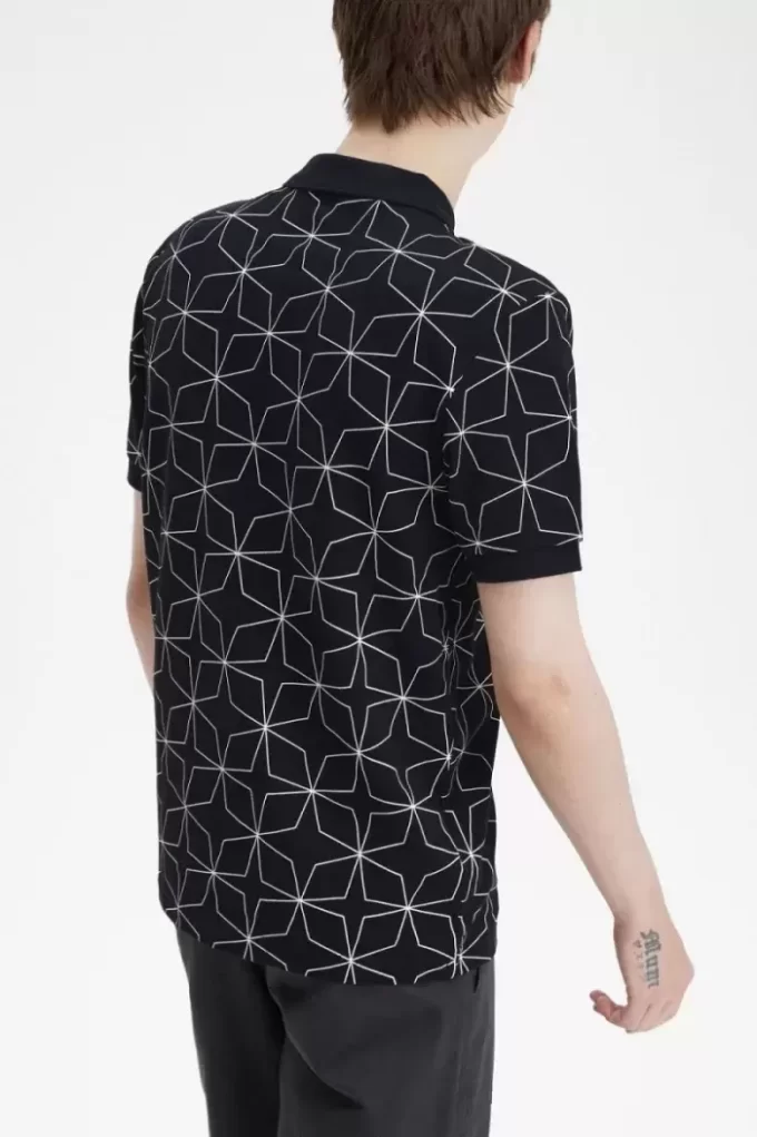 Geometric Men’s Polo Shirt
